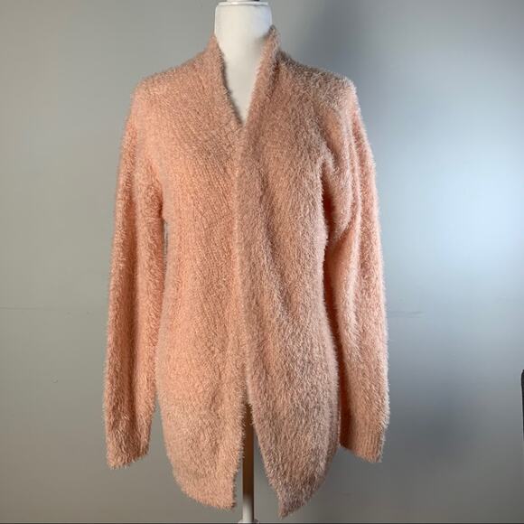 NWT RXB Open Front Fuzzy Eyelash Cardigan, Size M - Picture 1 of 5